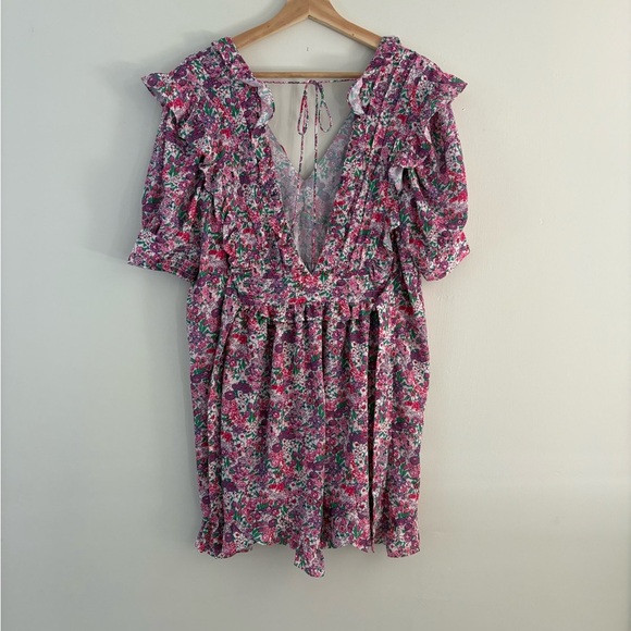 For Love and Lemons Katarina Mini Dress in Rose - Size XS - Picture 5 of 6